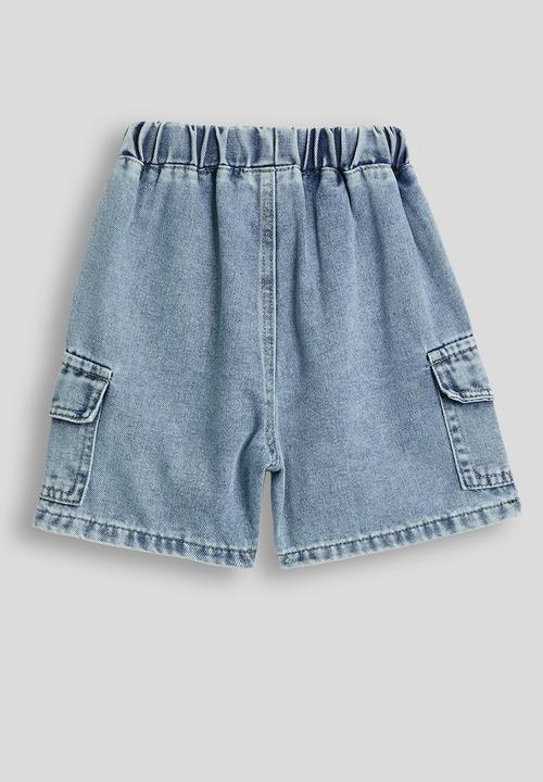 Pop Candy - Denim cargo-style shorts - blue