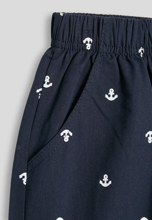 Pop Candy - Anchor aop shorts - navy