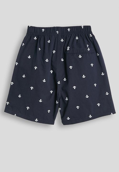 Pop Candy - Anchor aop shorts - navy