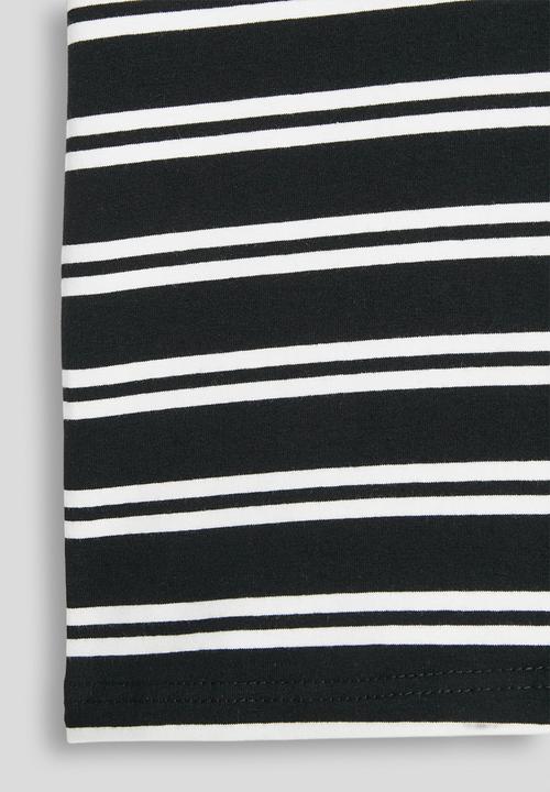 Pop Candy - Crew neck tee - black/white stripes