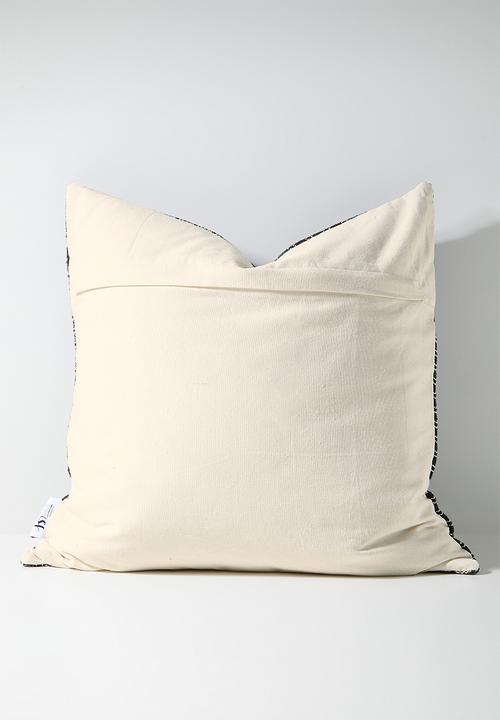 Sixth Floor - Woven Grid Cushion Cover - Charcoal