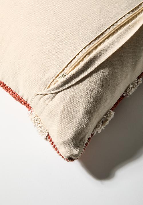 Sixth Floor - Contour Woven Tufted Cushion Cover - Rust