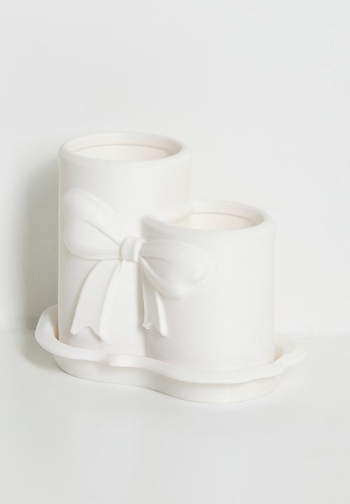 Pop Candy - Makeup brush holder - white
