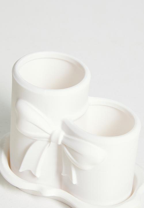 Pop Candy - Makeup brush holder - white
