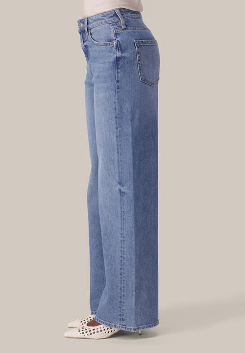 Forever New - Dale high-rise jeans in mid blue