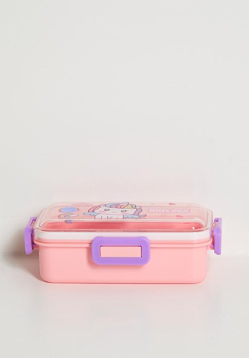 Pop Candy - Unicorn graphic lunch box - peach
