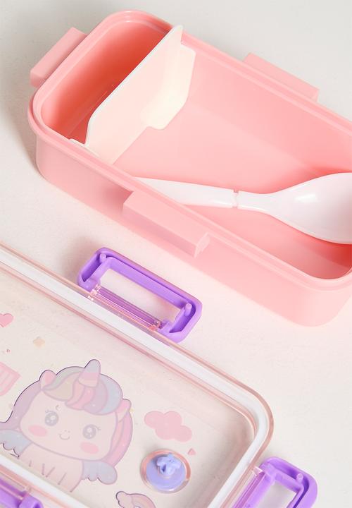Pop Candy - Unicorn graphic lunch box - peach