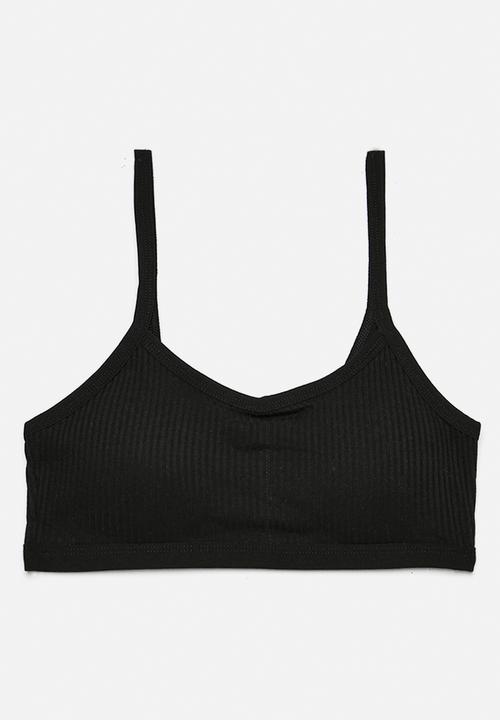 Pop Candy - 2 Pack padded training bra - black/grey