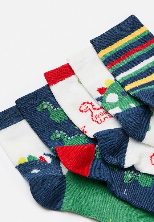 Pop Candy - Dino themed crew socks - multi