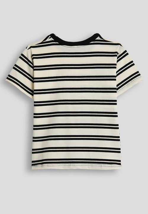Pop Candy - Crew neck tee - black stripes