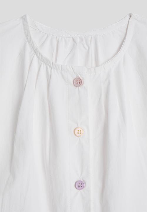 Pop Candy - Button down blouse - white