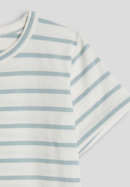 Pop Candy - Basic tee - blue stripes