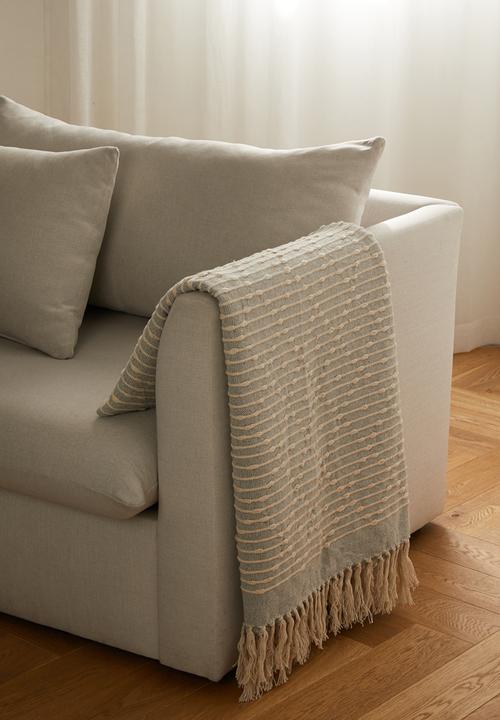Sixth Floor - Phoenix Cotton Throw - Grey