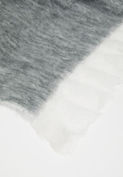 Sixth Floor - El Faux Mohair Throw - Grey