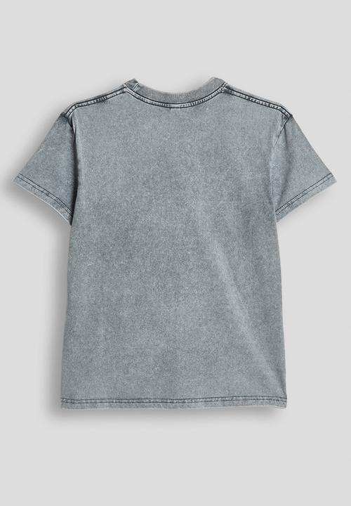 Pop Candy - Distressed crew neck tee - grey