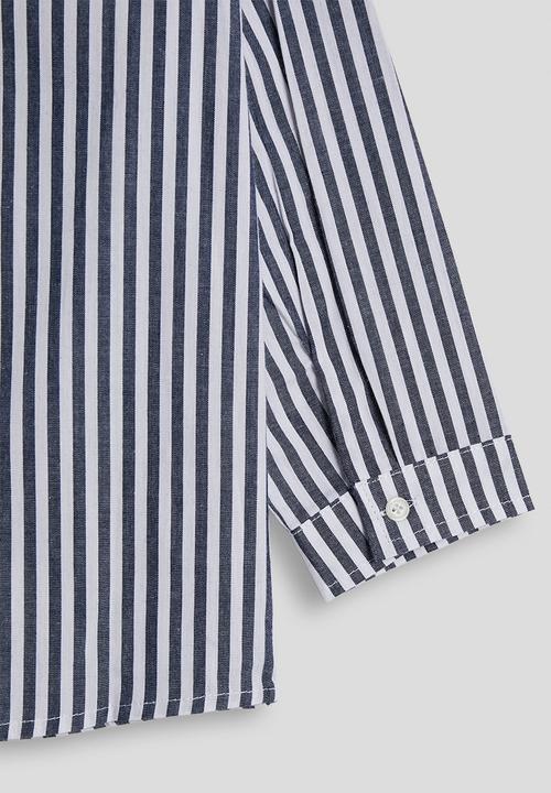 Pop Candy - Cuffed shirt - black stripe