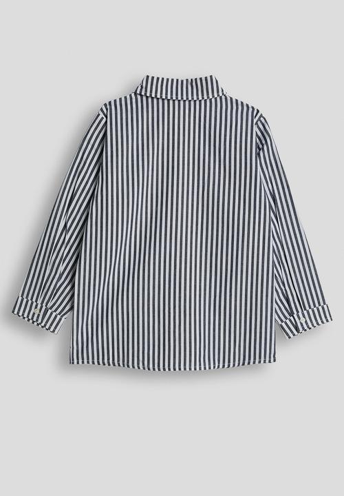 Pop Candy - Cuffed shirt - black stripe