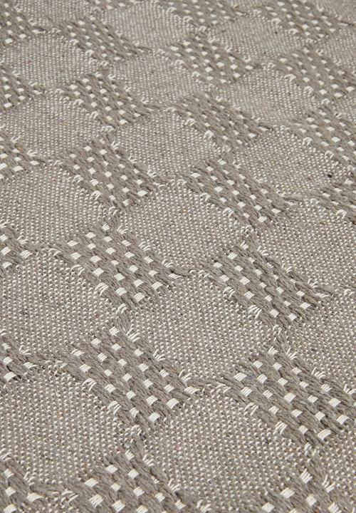 Sixth Floor - Fin Cotton Geo Throw - Natural