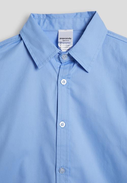 Pop Candy - Cuffed shirt - blue