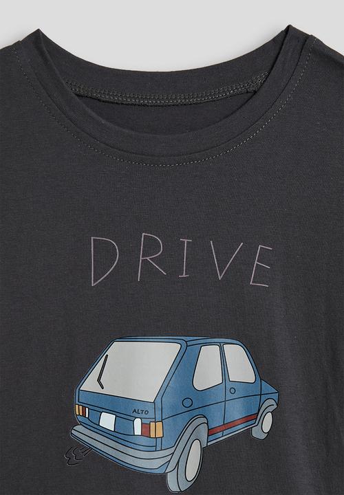 Pop Candy - Car graphic tee - charcoal