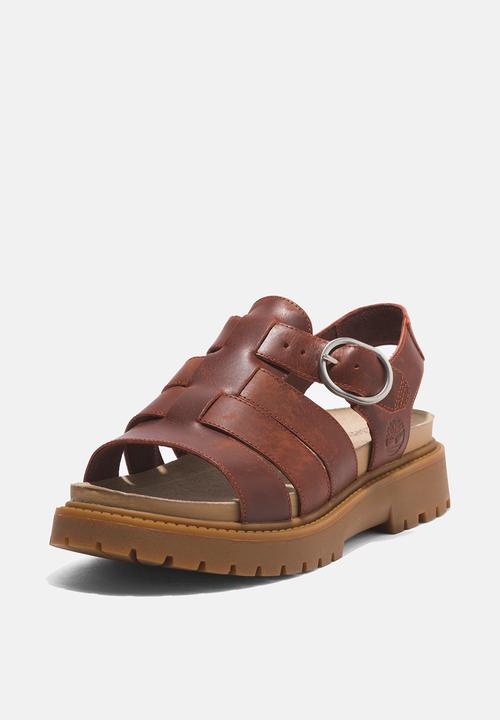 Timberland - Clairemont way fisherman sandal -  dark red full grain