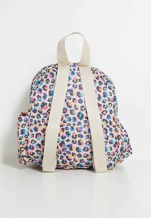Pop Candy - Animal ear pocket backpack - leopard print