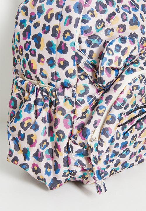 Pop Candy - Animal ear pocket backpack - leopard print