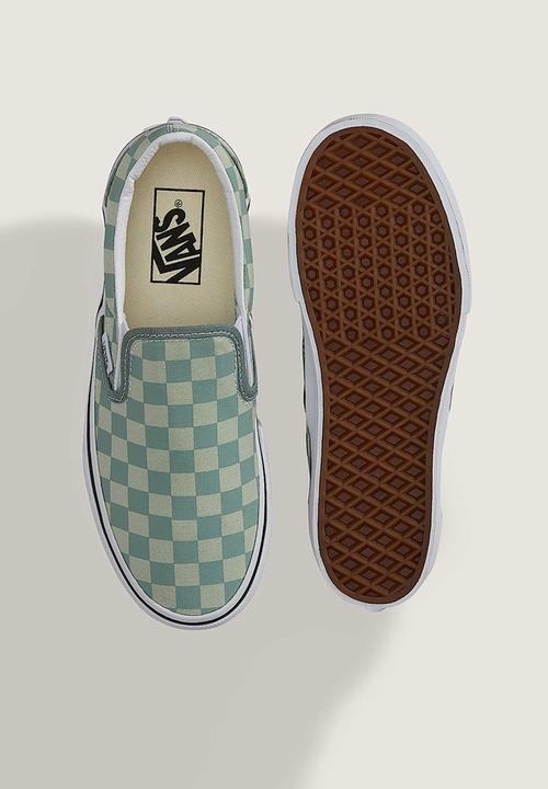 Vans - Classic Slip-On Stackform - Checkerboard Dusty Mint/Mint Shadow