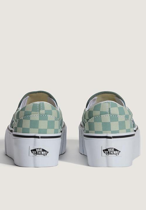 Vans - Classic Slip-On Stackform - Checkerboard Dusty Mint/Mint Shadow