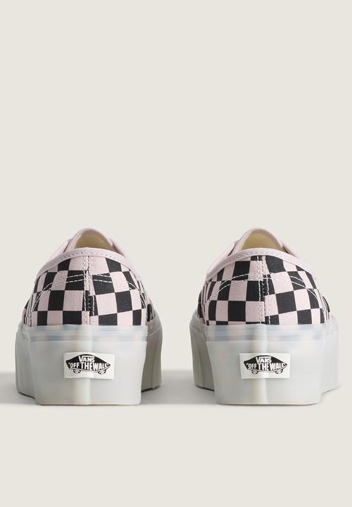 Vans - Authentic Stackform - Checkerboard Pale Petal Pink/Black