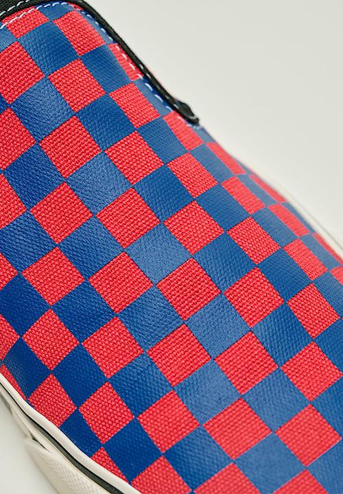 Vans - Classic Slip-On - Checkerboard Red/Blue