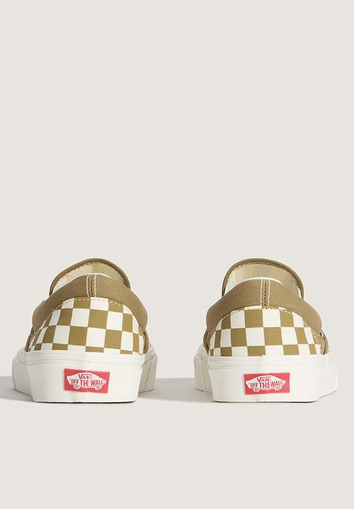 Vans - Classic Slip-On - Color Theory Checkerboard Olive Brown