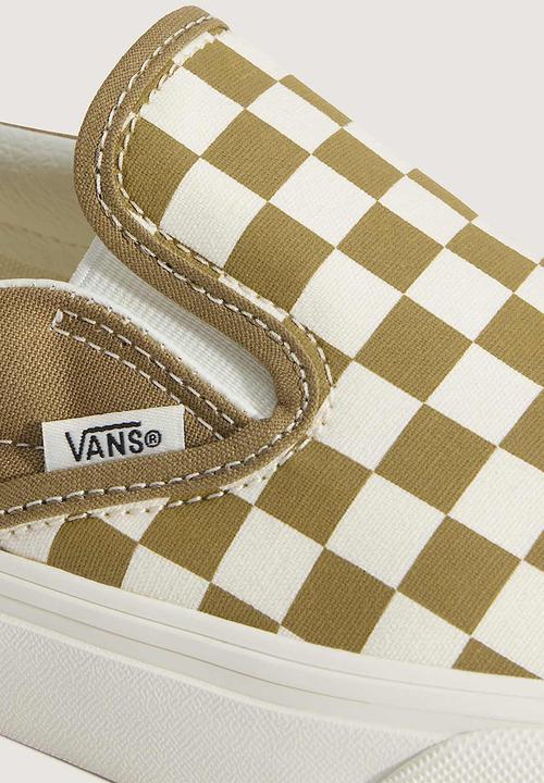 Vans - Classic Slip-On - Color Theory Checkerboard Olive Brown