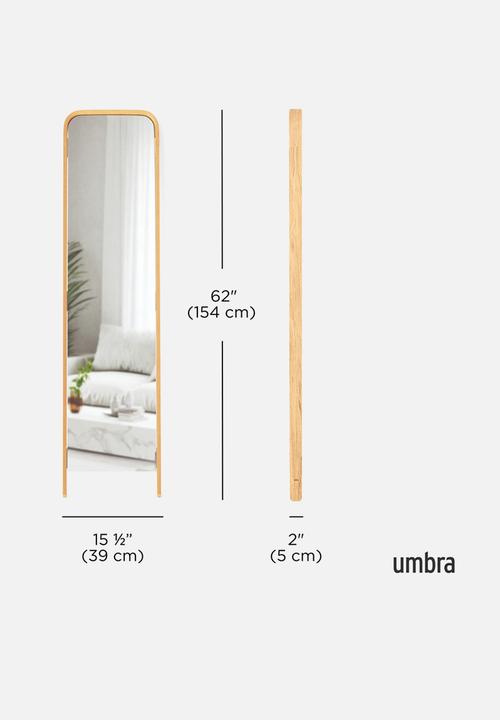 Umbra - Bellwood leaning mirror - natural
