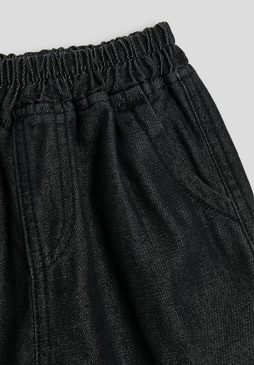 Pop Candy - Denim carpenter shorts - black