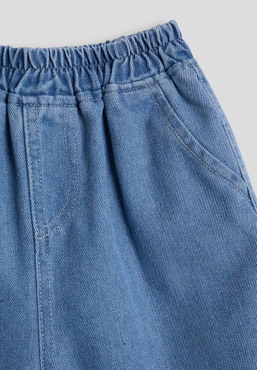 Pop Candy - Denim carpenter shorts - blue