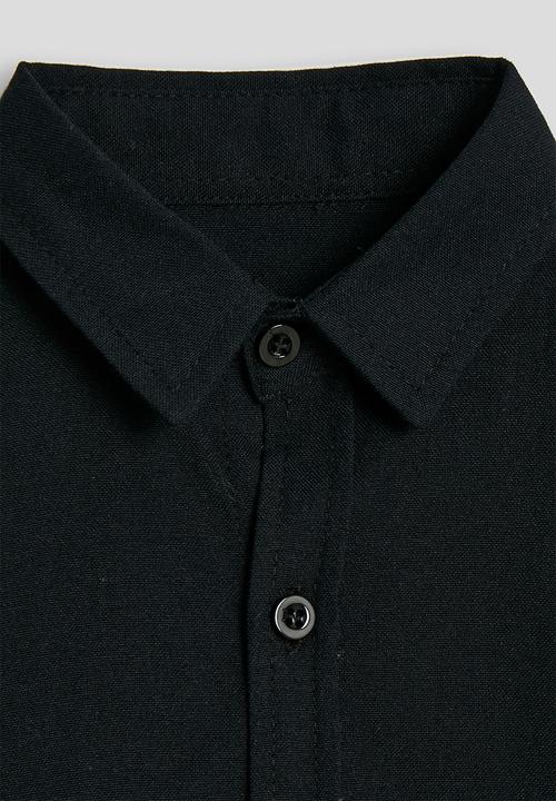 Pop Candy - Cuffed shirt - black