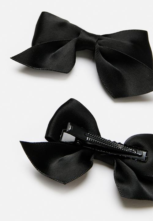 Pop Candy - 2 Pack sailor bow - black