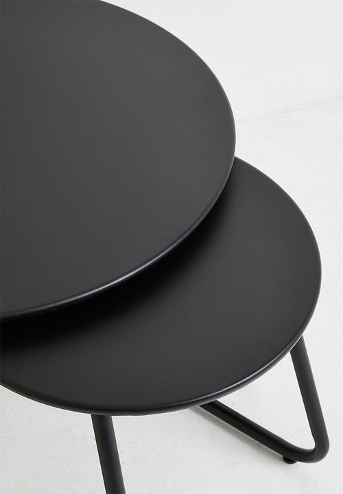 H&S - Side table set - 2 piece - Black