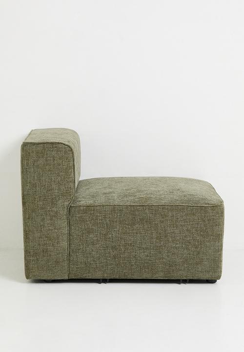 Sixth Floor - Gravity Armless Single Seater Modular - Olive