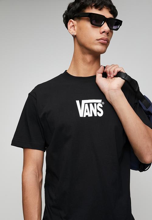 Vans - Stretch Logo SS Tee - BLACK-WHITE
