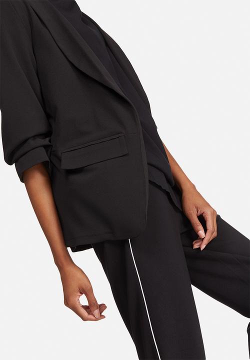 dailyfriday - Ruched sleeve blazer