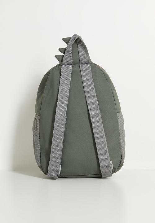 Pop Candy - 3D crocodile padded backpack - moss green