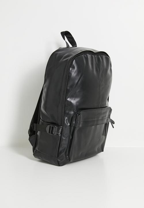 Pop Candy - Faux leather backpack - black