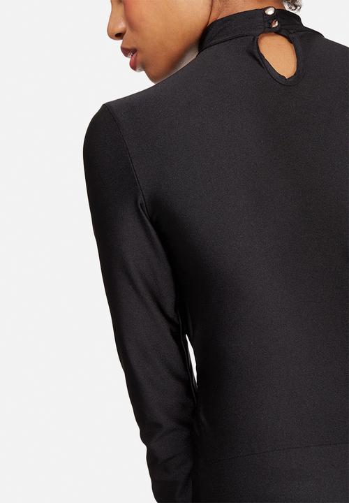 dailyfriday - Slinky wrap front knit bodysuit