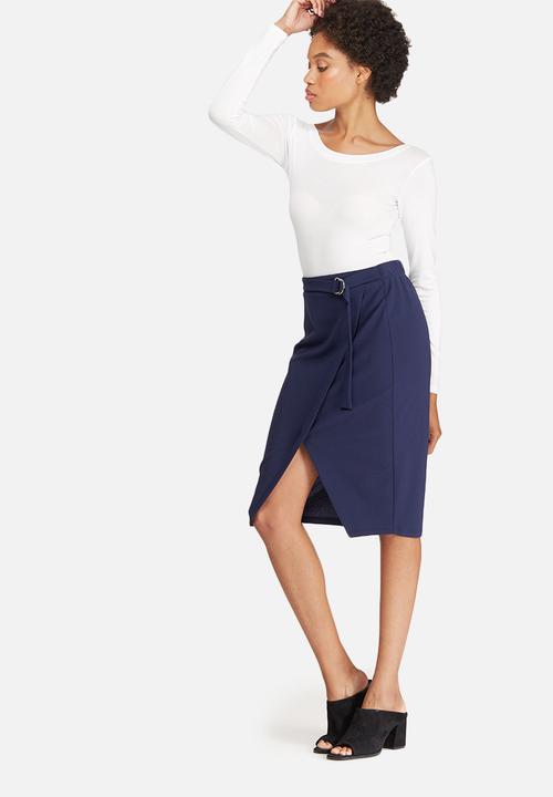 dailyfriday - Mock wrap pencil skirt