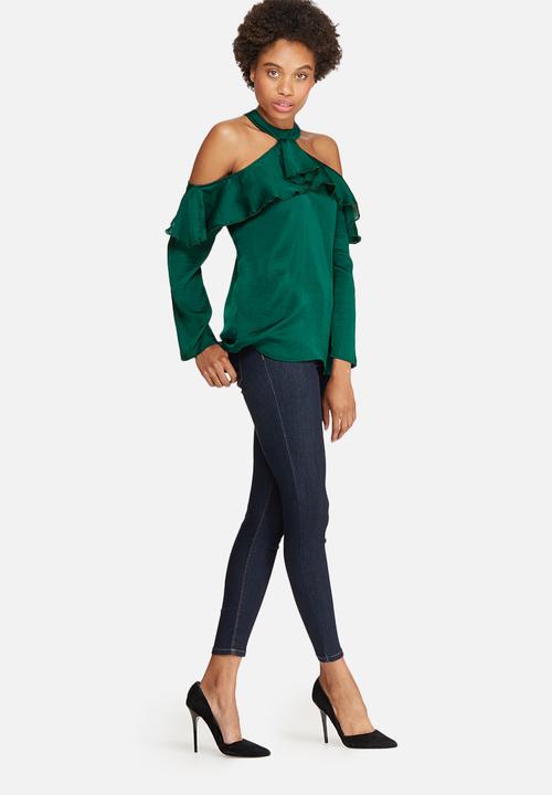 dailyfriday - Cold shoulder frill blouse