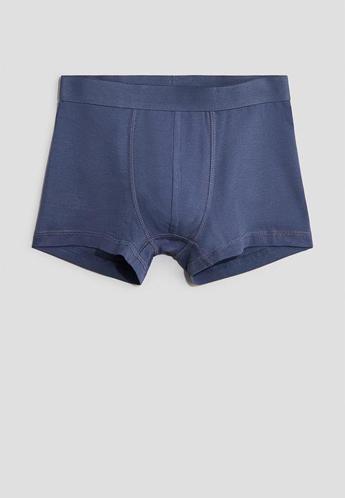 H&M - 5-pack trunks - dusty blue/light blue