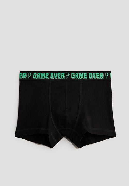 H&M - 5-pack trunks - black/game over
