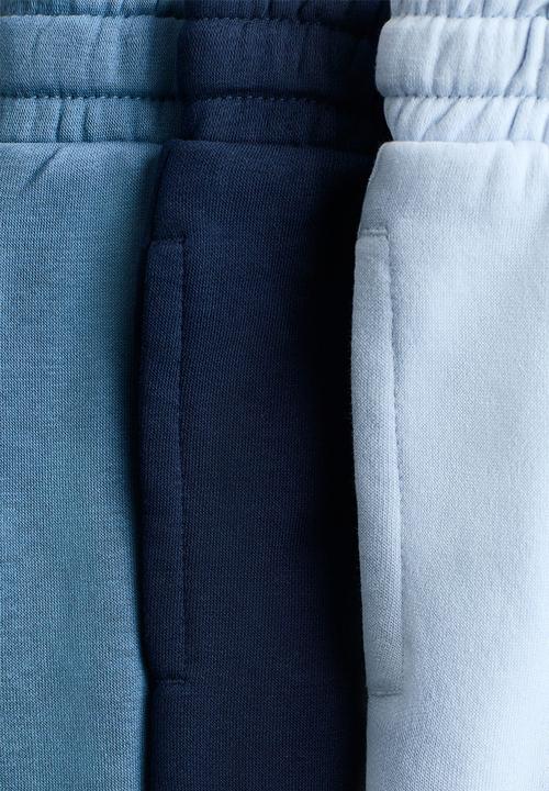 H&M - 3-pack shorts - navy blue/blue